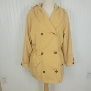 London Fog Yellow Synch Waist Trench Coat